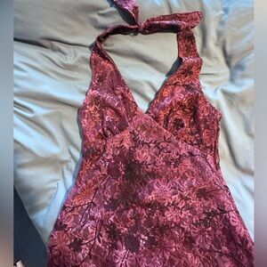Heart Moon Star – Maroon lace dress